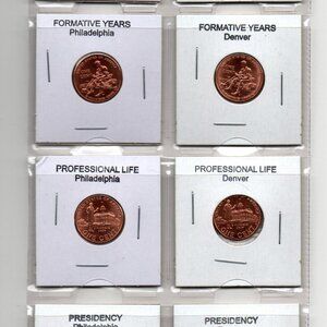 2009 D&P Lincoln Cent Series.. 8 Coin Set... Uncirculated.. In Protective Sleeve